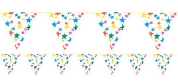 Colorful star eco pennant chain 3m