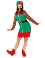 Vista previa: Disfraz de elfo elfo de Navidad para mujer
