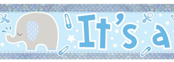Holographic Its a Boy Banner 2.7m