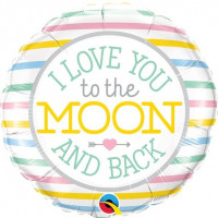 To the Moon and back Folienballon 45cm