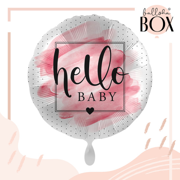 Balloha Geschenkbox DIY Welcome to the World, Baby Girl! XL