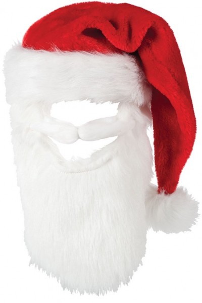 Cappello di Babbo Natale con barba