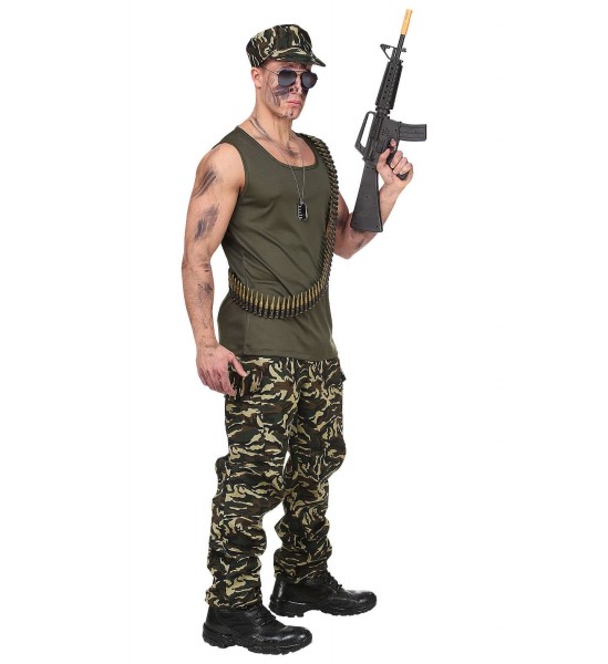 Actionfilm soldat kostume for mænd