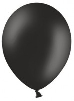 Anteprima: 100 palloncini in lattice nero opaco 23 cm