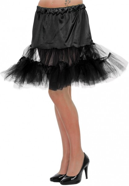 50er-Jahre Petticoat Schwarz