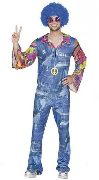 Jeansdesign Hippie Kostüm