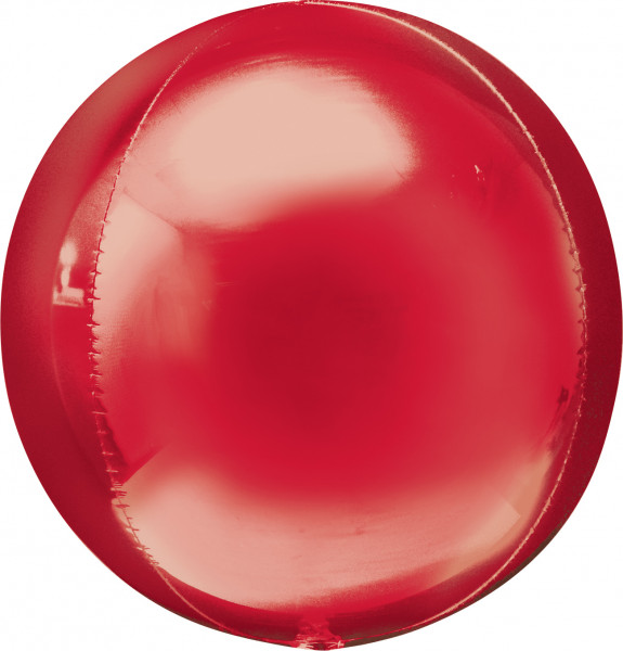 Orbz folieballong röd 38 x 40cm