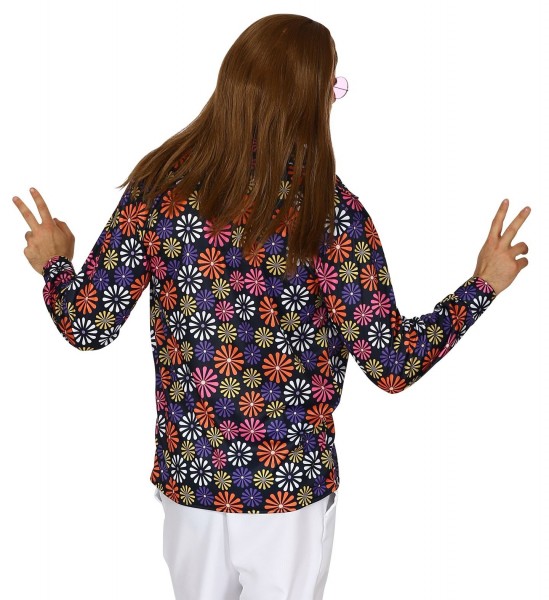 Camisa hippie flower power para hombre 3