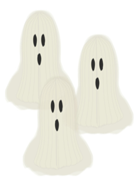 3 fantasmas en forma de panal