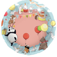Preview: 3D Animal Birthday foil balloon 56cm