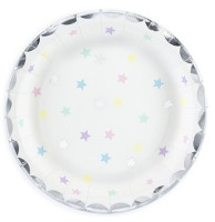 Aperçu: 6 assiettes avec des étoiles 18 cm