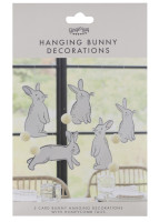 Preview: 5 colorful Funny Bunny hangers