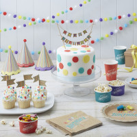 Preview: 8 Birthday Fever paper cups 250ml