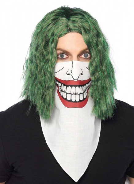 Máscara de bandana de Joker sonriente