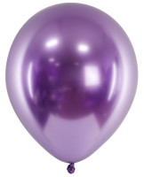 50 Metallic Ballons Partyperle violett 27cm