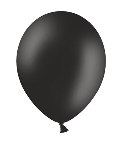 100 party star balloons black 23cm