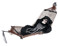 Voorvertoning: Hangmat met skelet en licht 125cm
