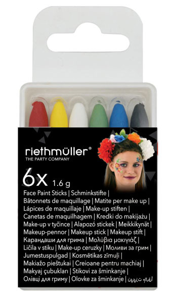 Farverige make-up blyanter 6 stk