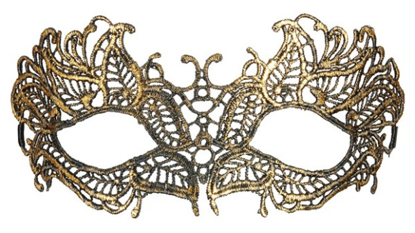 Goldige Elegantge Venezianische Augenmaske