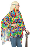 Aperçu: Poncho hippie des années 70 pour femme
