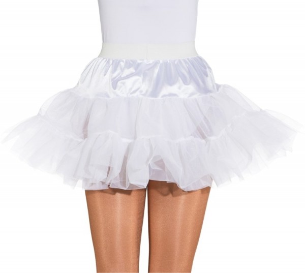 White fluffy petticoat