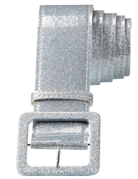 Cintura glitter argento 120 cm