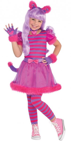 Słodki kostium dla dziewczynki z kotów z Cheshire