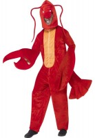 Preview: Lobster costume full body in red