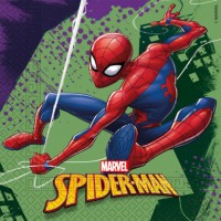 20 Spiderman Action Servetten 33 x 33 cm