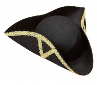 Stylowy barokowy kapelusz z tricornem