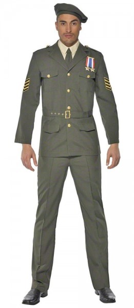 Disfraz de oficial militar para hombre