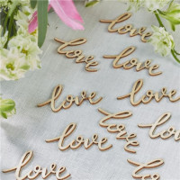 25 hand lettering love wood decoration elements