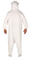 Preview: Fluffy polar bear costume for adults