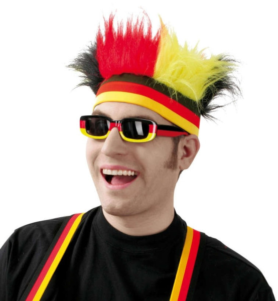 Freaky Germany headband with hair