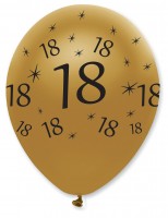 Vista previa: 6 globos mágicos de 30cm para cumpleaños número 18