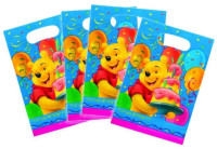 6 bolsas de regalo de feliz cumpleaños de Winnie the Pooh