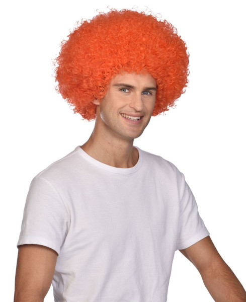 Afro wig Carnival orange