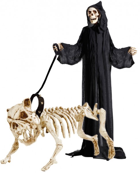 Scheletro di cane Halloween 45 cm 2