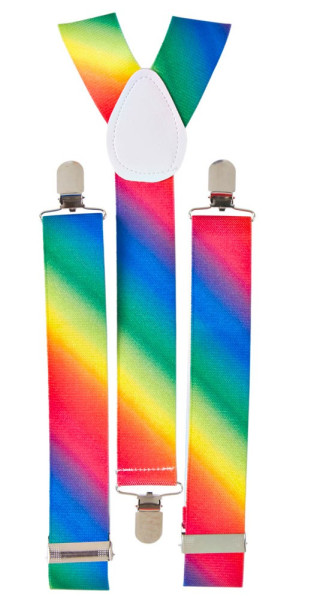 Colorful suspenders rainbow