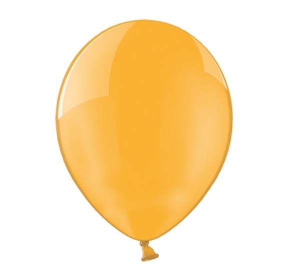 100 skinnende krystalballoner orange 30 cm