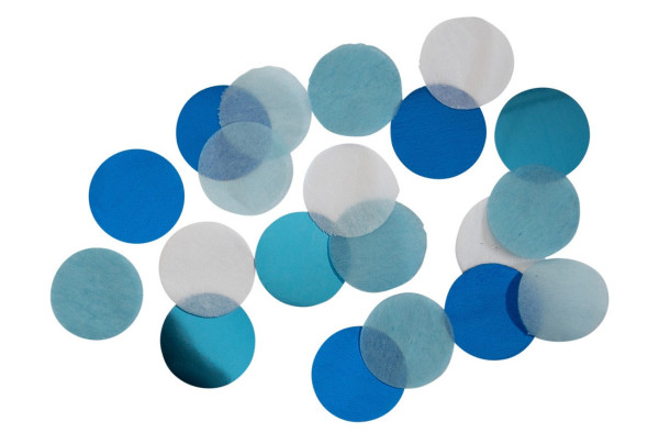 Glanzende blauwe confetti 15g