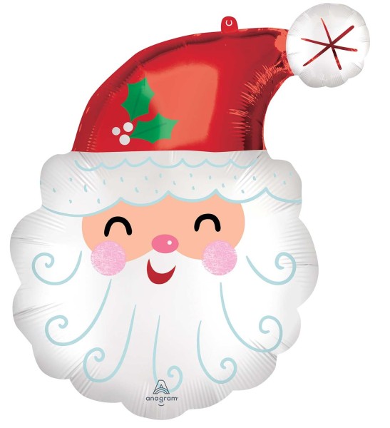 Palloncino foil Babbo Natale sorridente 68 cm