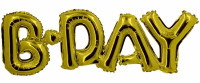 Anteprima: Palloncino di compleanno 3D Golden Dusk