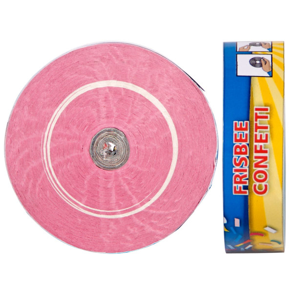 2 konfetti frisbee w kolorze jasnoróżowym