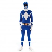 Voorvertoning: Ultimate Power Rangers Morphsuit blauw