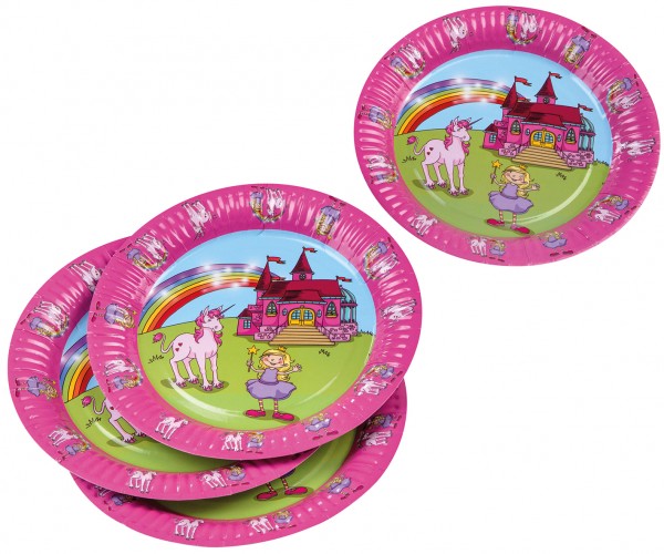 8 fairytale dream princess plates 23cm