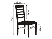 Aperçu: Housse de chaise blanche avec pli 107cm