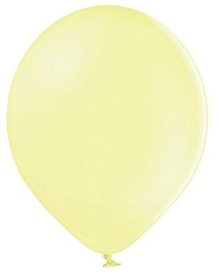 100 feestelijke ballonnen pastelgeel 12cm