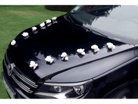 Widok: Biżuteria ślubna róż samochodowych 10 sztuk