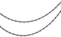 Aperçu: Guirlande de perles noires 3m